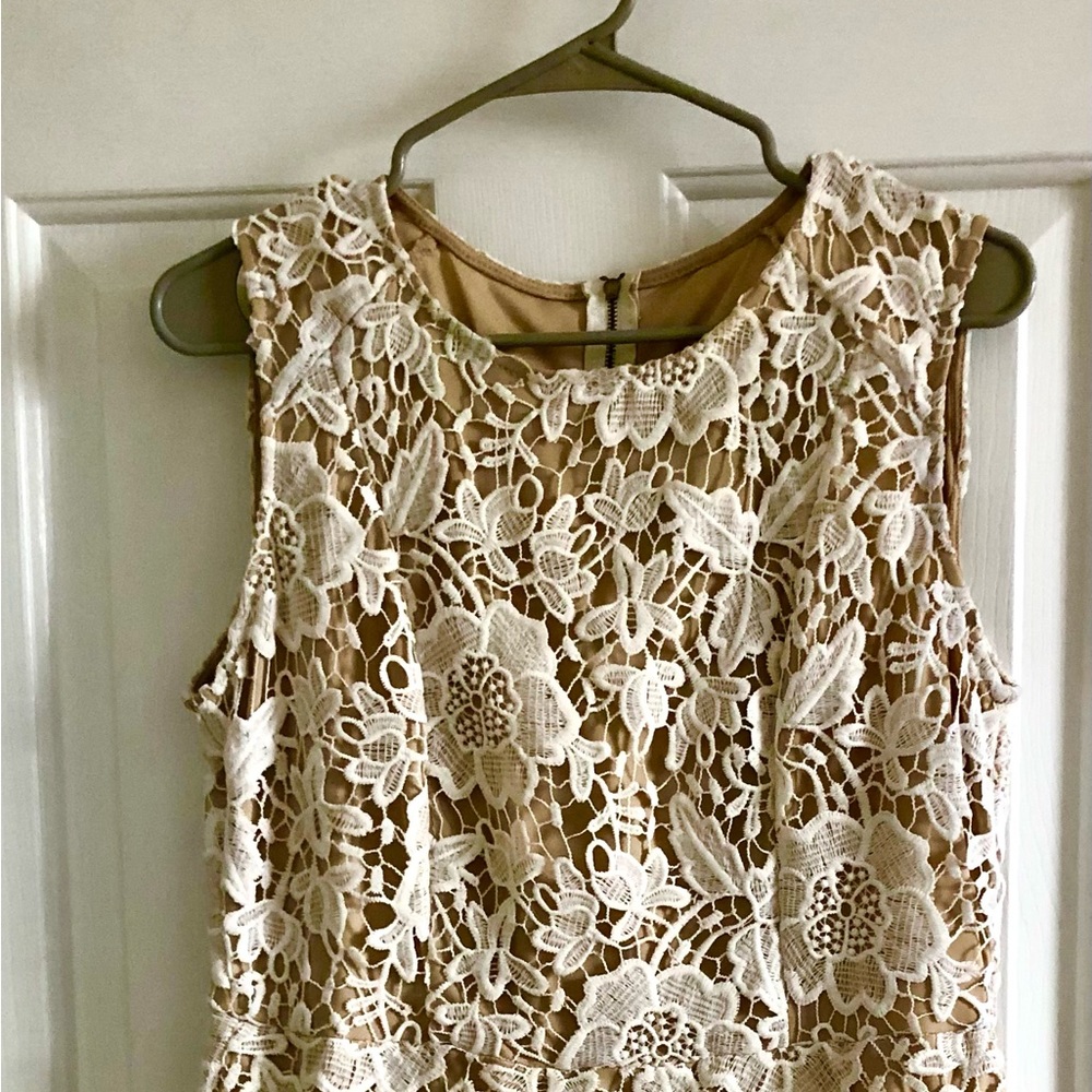 G Collections beige lace dress